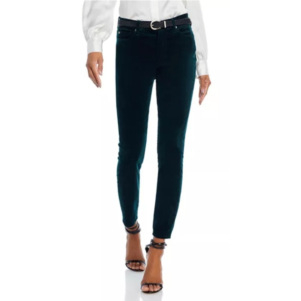 7 for all mankind velvet skinny blue/green color size 27